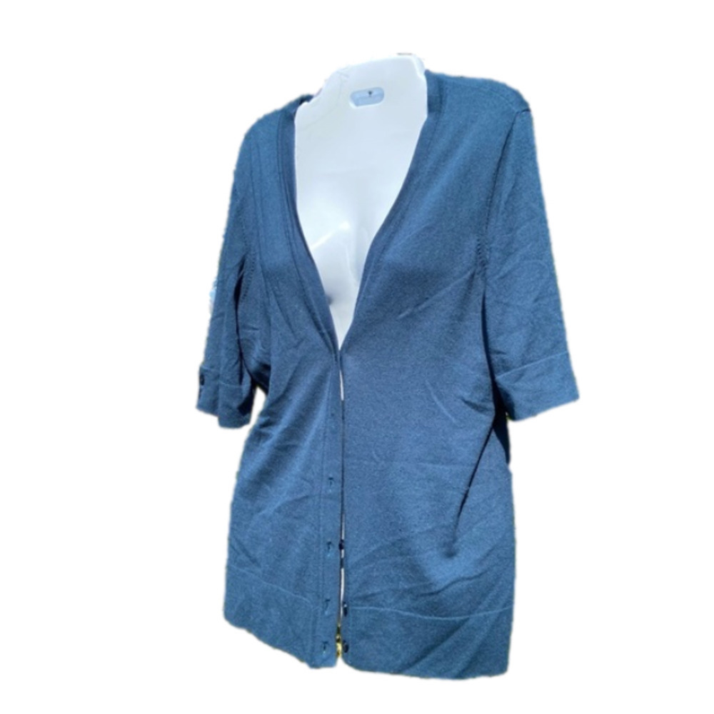 Ann Taylor cardigan will look sharp over any top or be super sexy alone. Deep V.